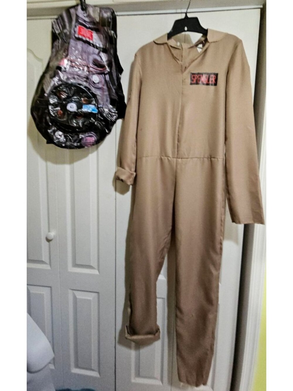 Ghostbusters Afterlife Spengler Costume Kids 10-12 Inflatable Proton Pack Damage
